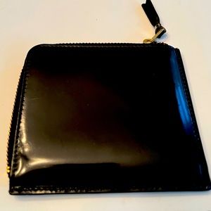 Comme des  Garçons Black Patent Leather Wallet